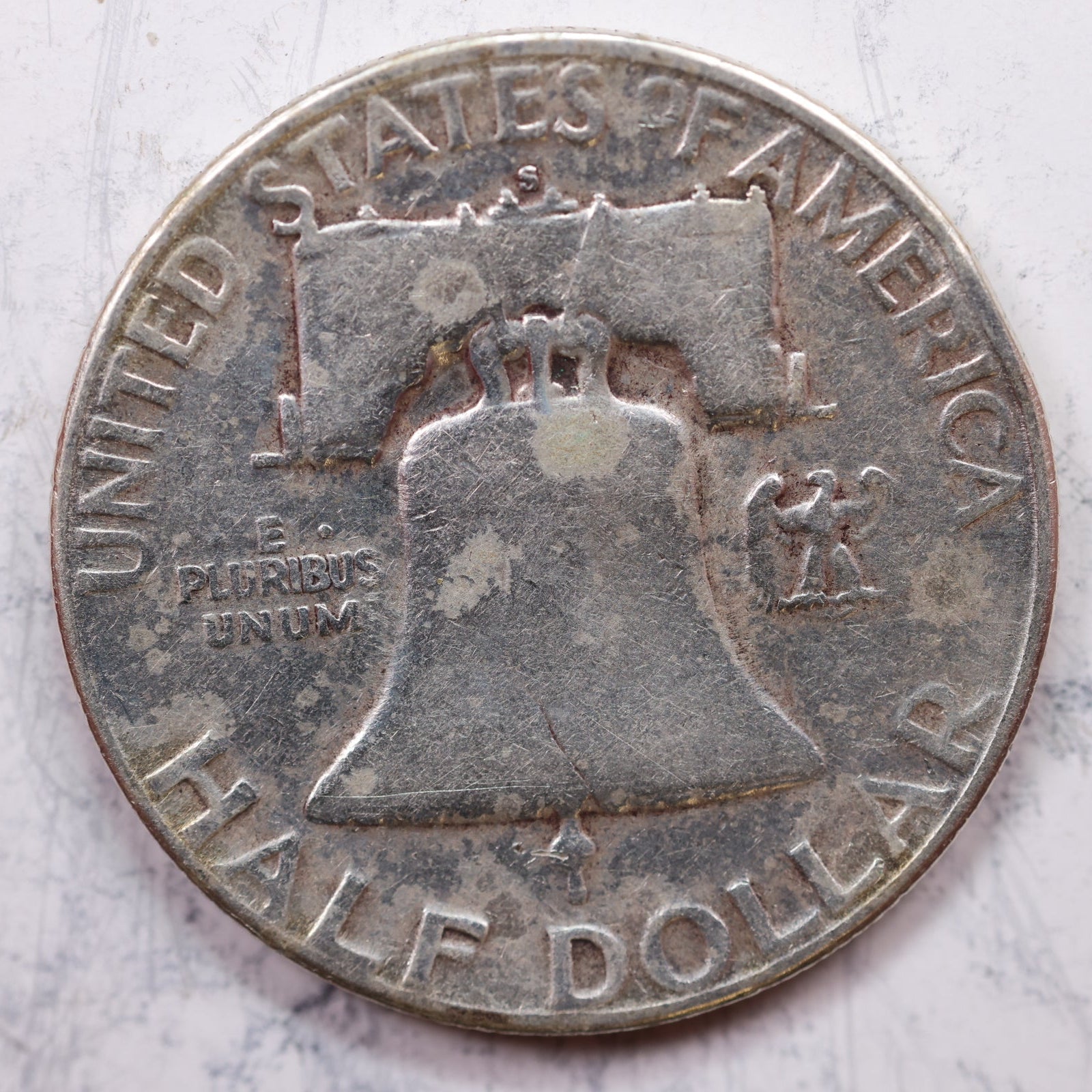 1952-S Franklin Half Dollar, Very Good Circulated Coin, Store #HR1229