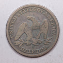 1855-S Seated Liberty Half Dollar, Nice Circulated Coin, Store Sale