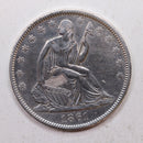 1861-O Seated Liberty Half Dollar, 'Confederate Die Crack', CLEANED, Store Sale