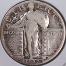1927-S Standing Liberty Quarter, Very Good Circulated Coin, Store