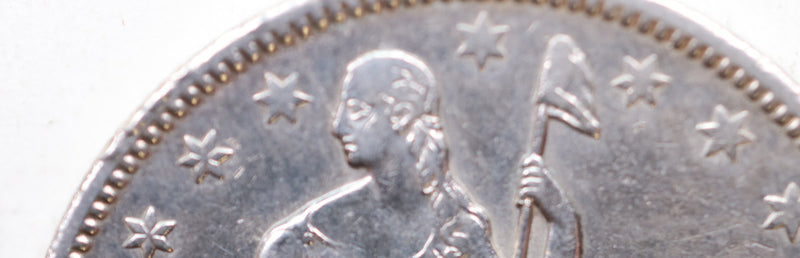 1861-O Seated Liberty Half Dollar, 'Confederate Die Crack', CLEANED, Store Sale