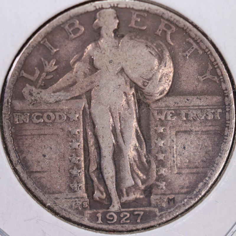 1927-S Standing Liberty Quarter, Fine Circulated Coin, Store