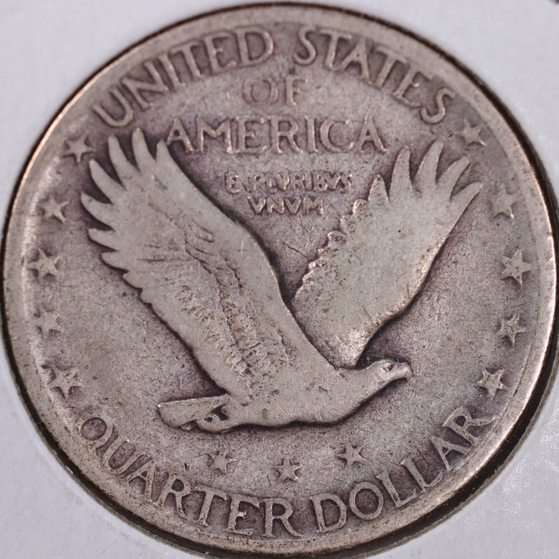 1927-S Standing Liberty Quarter, Fine Circulated Coin, Store