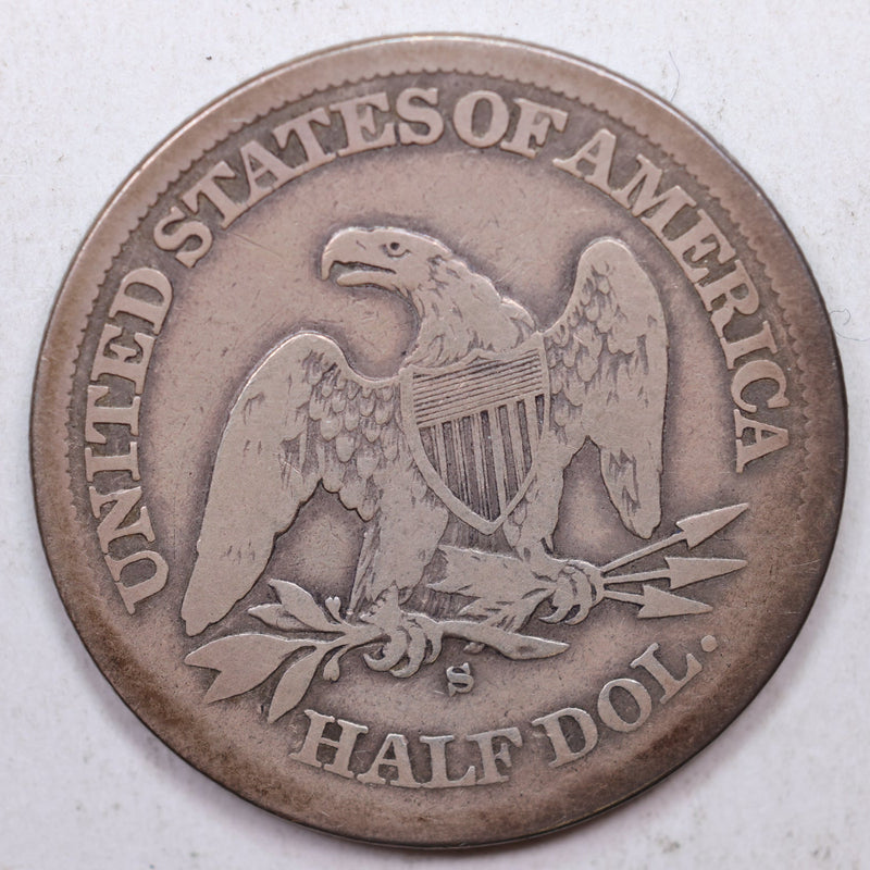 1863-S Seated Liberty Half Dollar, Civil War Dated Coin, Store Sale