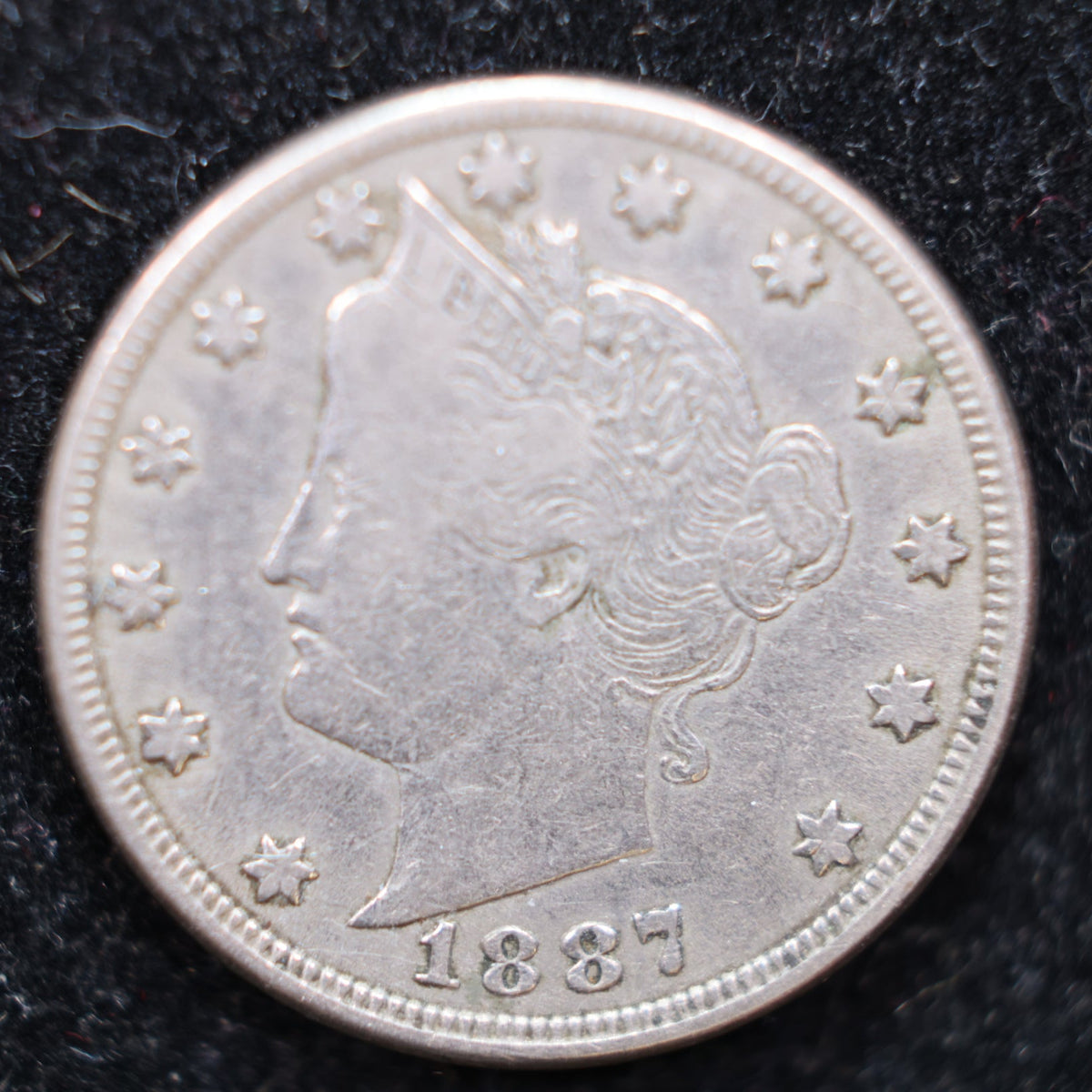 1887 Liberty Nickel, Affordable Circulated Coin, Store #NL953