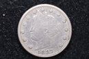 1887 Liberty Nickel, Affordable Circulated Coin, SALE