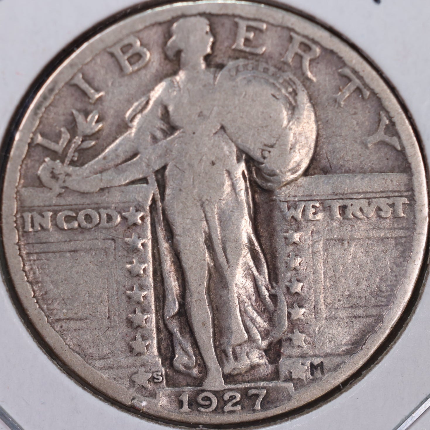 1927-S Standing Liberty Quarter, Fine Circulated Coin, Store #QR0131