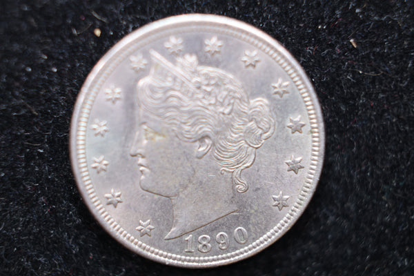 1890 Liberty Nickel, Affordable Uncirculated Coin, SALE #88133