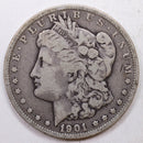 1901 Morgan Silver Dollar, Nice Eye Appeal, Circulated Coin., Store