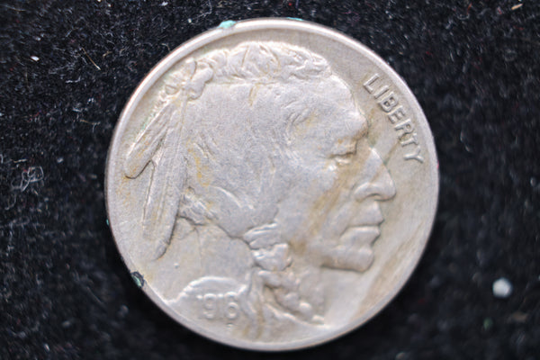 1916 Buffalo Nickel, Affordable Circulated Coin, SALE #88137