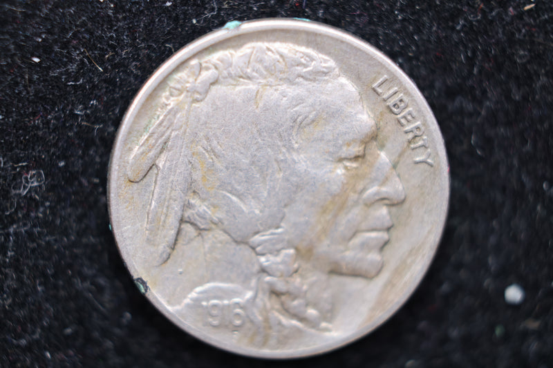 1916 Buffalo Nickel, Affordable Circulated Coin, SALE