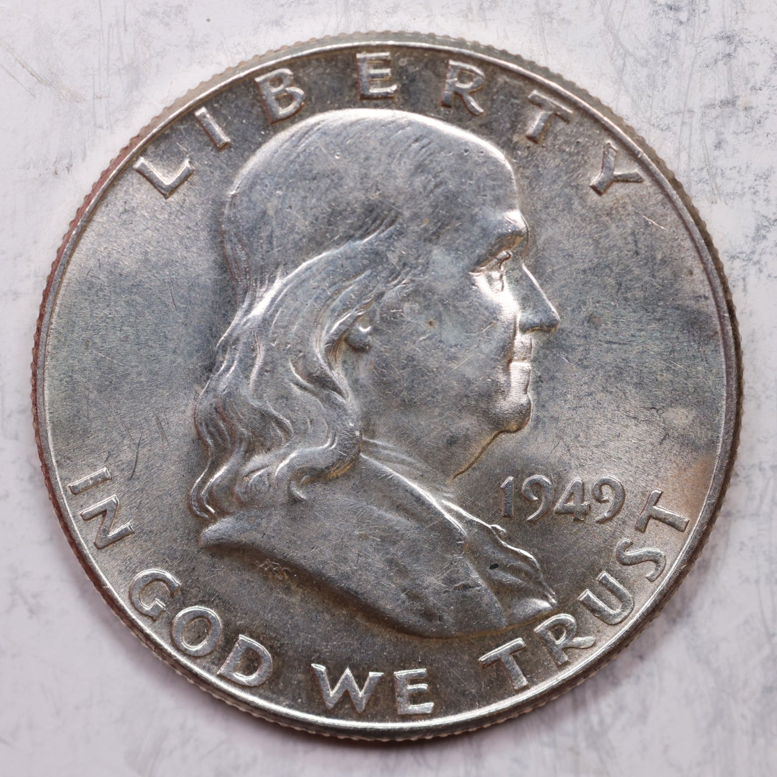 1949 Franklin Half Dollar, Mint State Uncirculated Coin, Store #HR1245