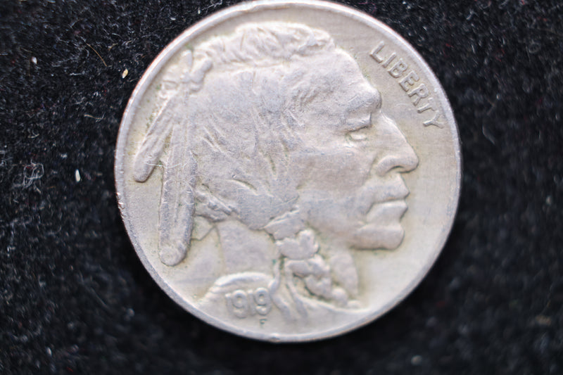 1919 Buffalo Nickel, Affordable Circulated Coin, SALE