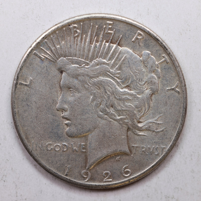 1926-S Peace Silver Dollar, Nice Circulated Condition, Coin., Store Sale