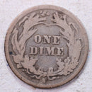 1895-S Barber Silver Dime, Good Circulated Coin, Store