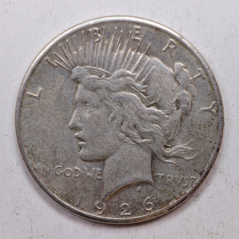 1926-S Peace Silver Dollar, Nice Circulated Condition, Coin., Store Sale