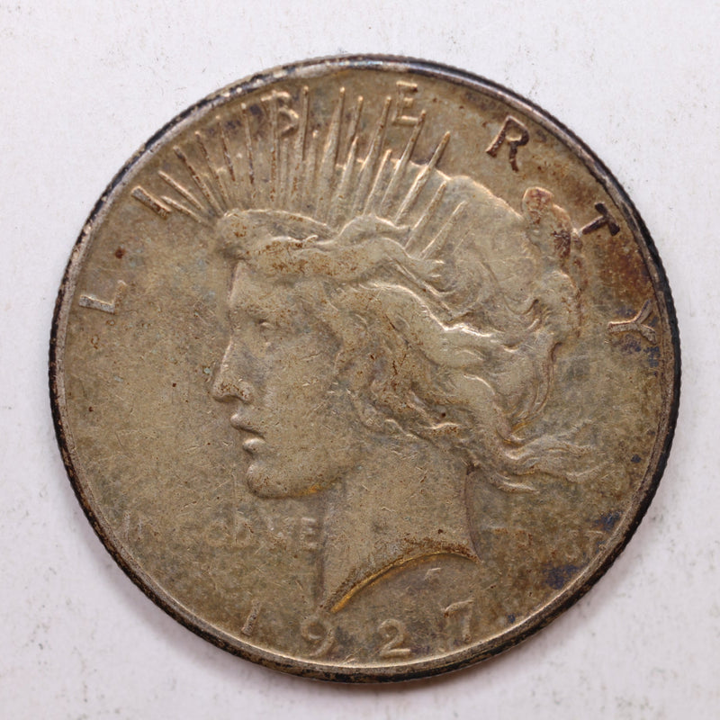 1927-S Peace Silver Dollar, Nice Circulated Condition, Coin., Store Sale