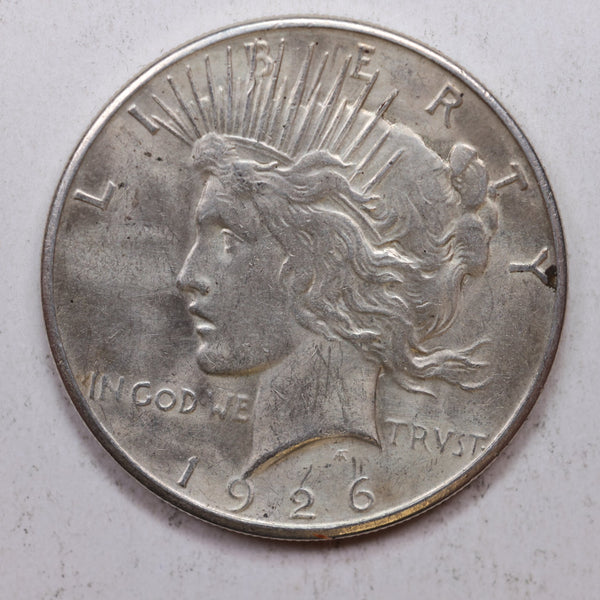 1926-S Peace Silver Dollar, Nice Circulated Condition, Coin., Store Sale #DR0705.