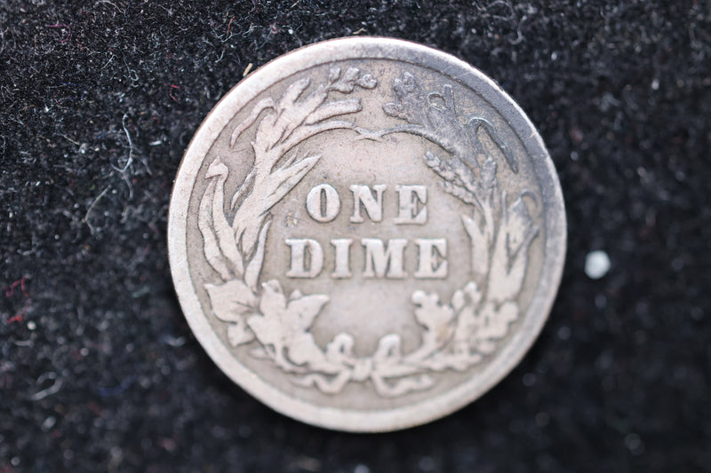 1906 Barber Dime, Affordable Circulated Coin, SALE