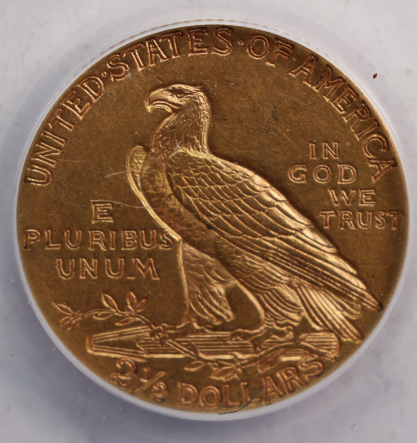 1926 $2.50 Quarter Eagle, Indian, Gold Coin, ANACS AU-55, Store Sale #G0031