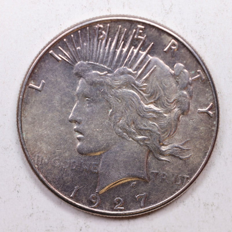 1927-S Peace Silver Dollar, Nice Uncirculated, Coin., Store Sale