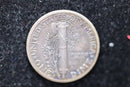 1927-S Mercury Dime, Affordable Circulated Coin, SALE