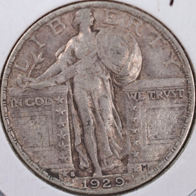 1929-S Standing Liberty Quarter, Extra Fine+ Circulated Coin, Store