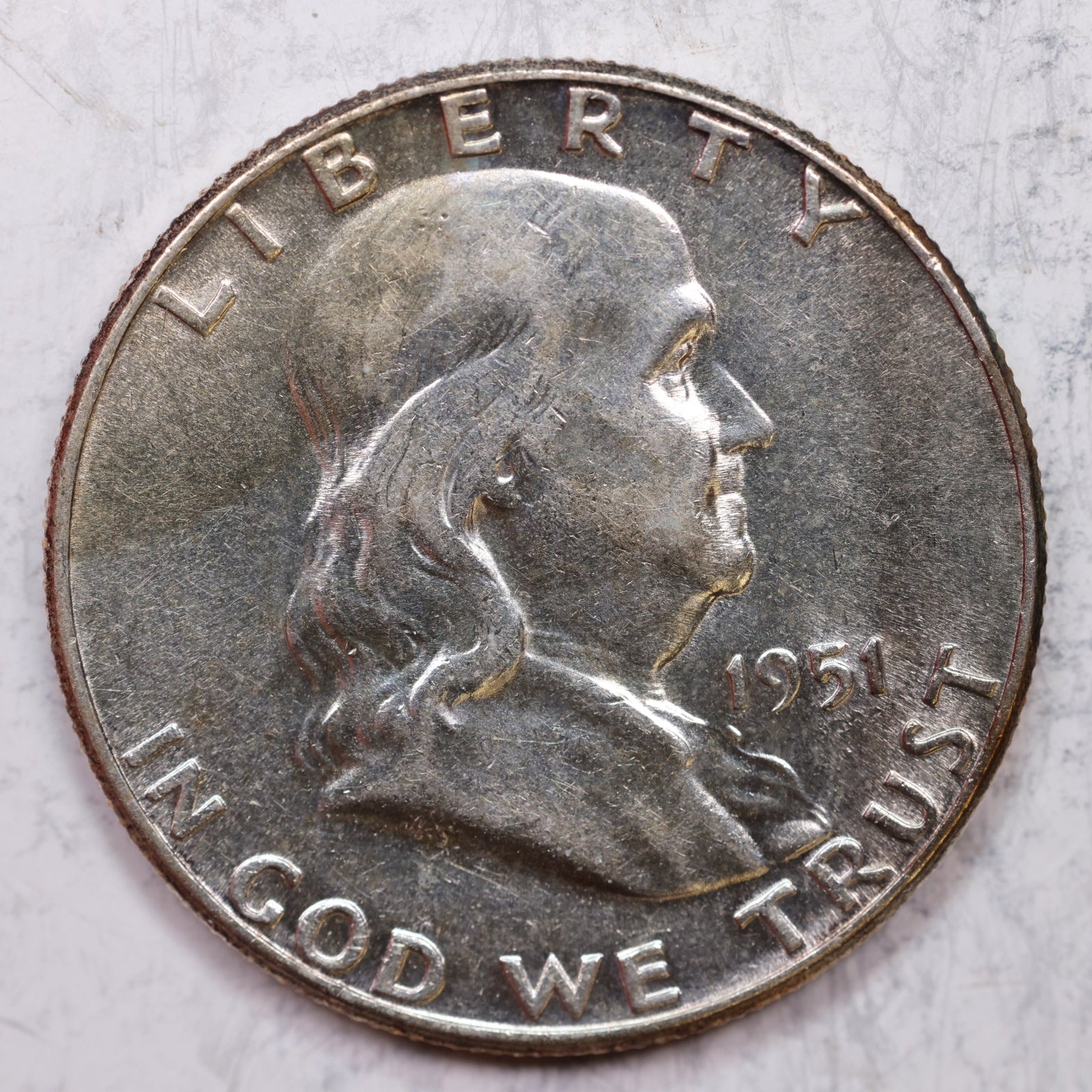 1951 Franklin Half Dollar, Uncirculated Coin, Store #HR1259