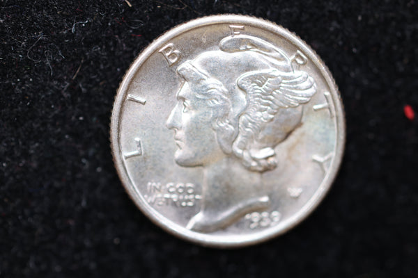 1939 Mercury Silver Dime, Affordable Uncirculated Coin, SALE #88156