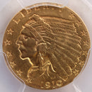 1910 $2.50 Quarter Eagle, Indian, Gold Coin, PCGS AU-58, Store Sale