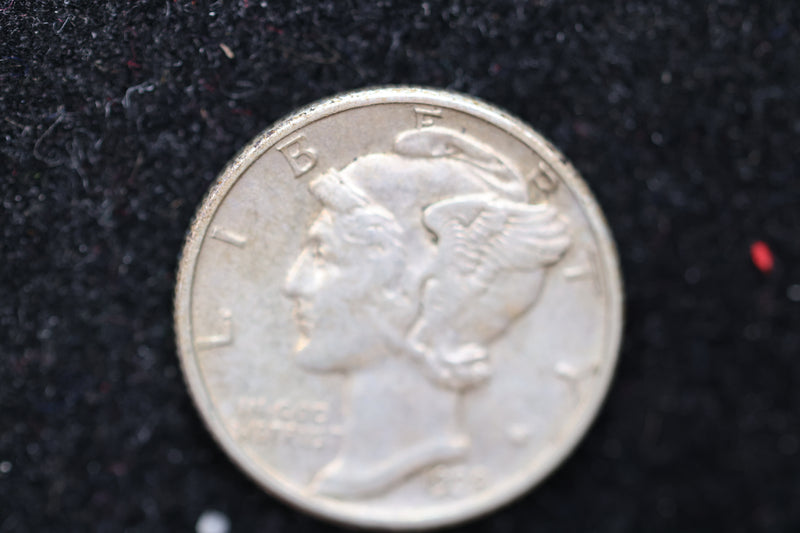 1939 Mercury Silver Dime, Affordable Circulated Coin, SALE