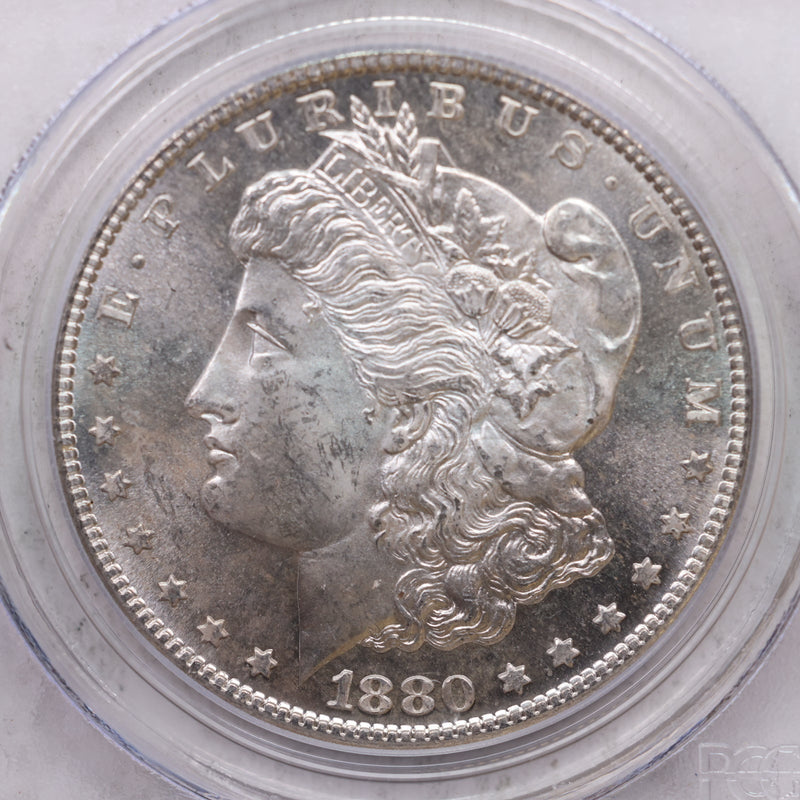 1880-S Morgan Silver Dollar, Uncirculated, PCGS MS-65, Store SALE