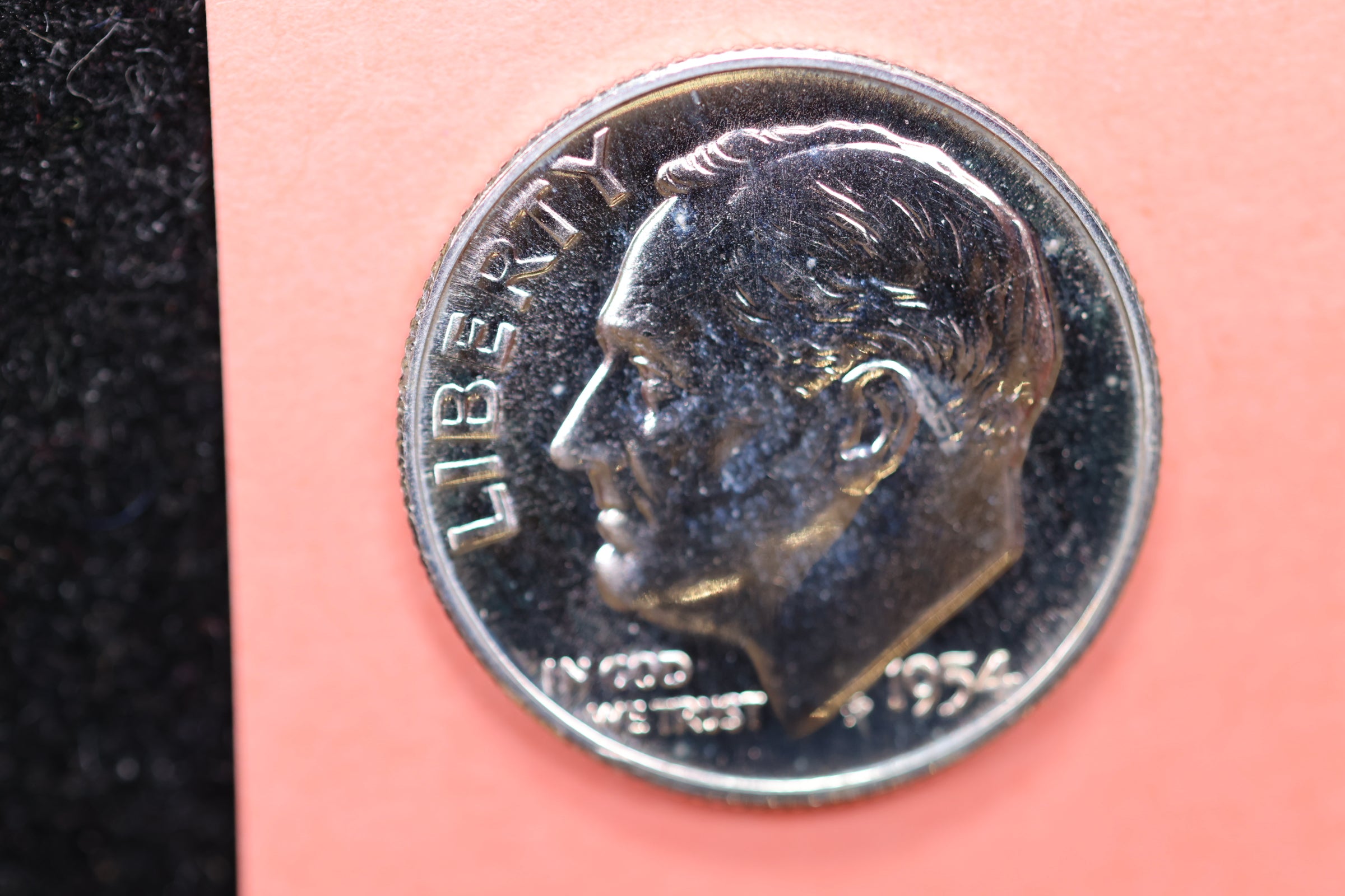 1954 Proof Roosevelt Silver Dime, Affordable Circulated Coin, SALE #88160