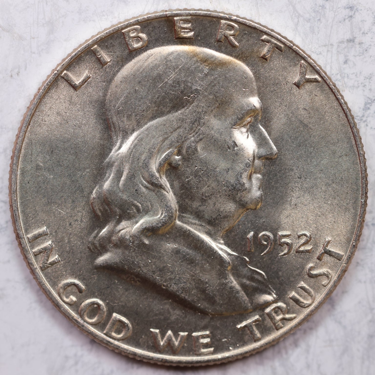 1952-D Franklin Half Dollar, Mint State Uncirculated Coin, Store #HR1265