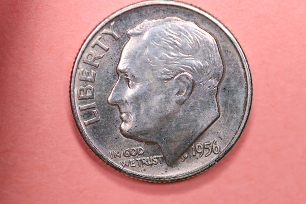 1956-D Roosevelt Silver Dime, Affordable Uncirculated Coin, SALE #88163