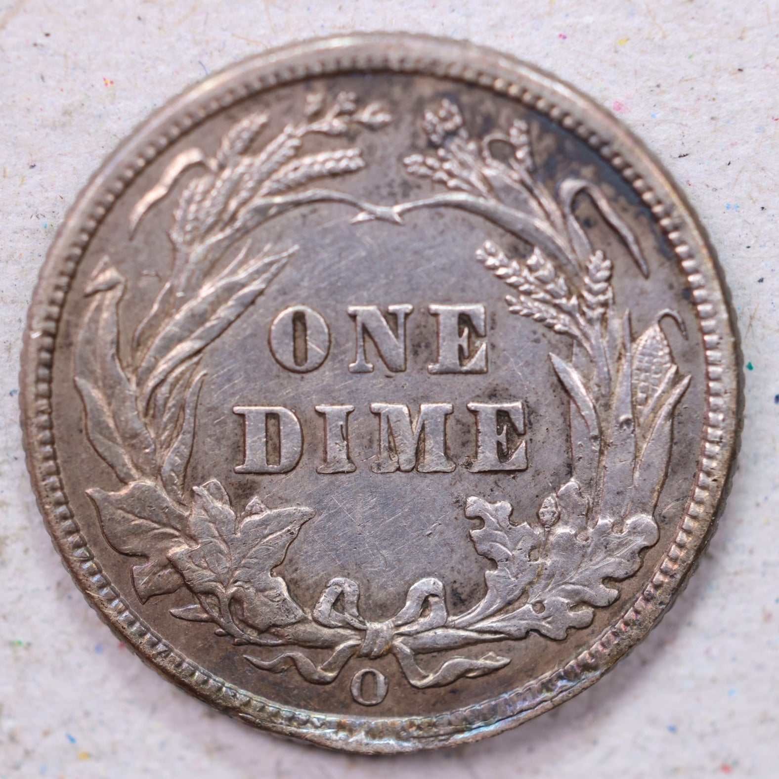 1903-O Barber Silver Dime., About Uncirculated Coin., Store #1193