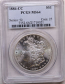 1884-CC Morgan Silver Dollar, Uncirculated, PCGS MS-64, Store SALE