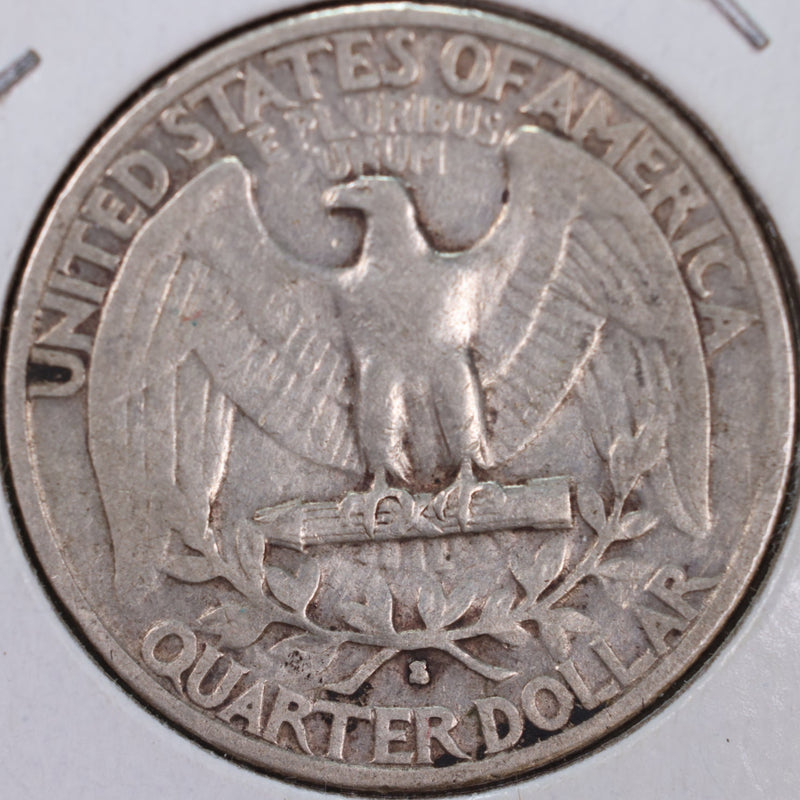 1932-S Washington Silver Quarter, Fine+ Circulated Coin, Store