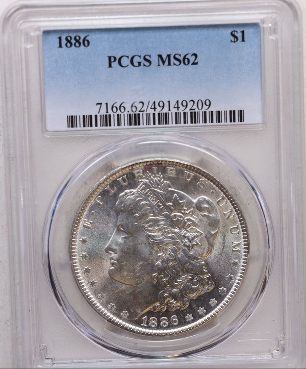 1886 Morgan Silver Dollar, Uncirculated, PCGS MS-62, Store SALE #GDR0315.