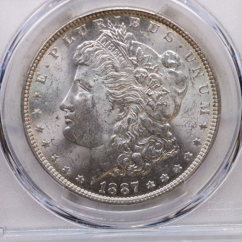 1887 Morgan Silver Dollar, Uncirculated, PCGS MS-62, Store SALE
