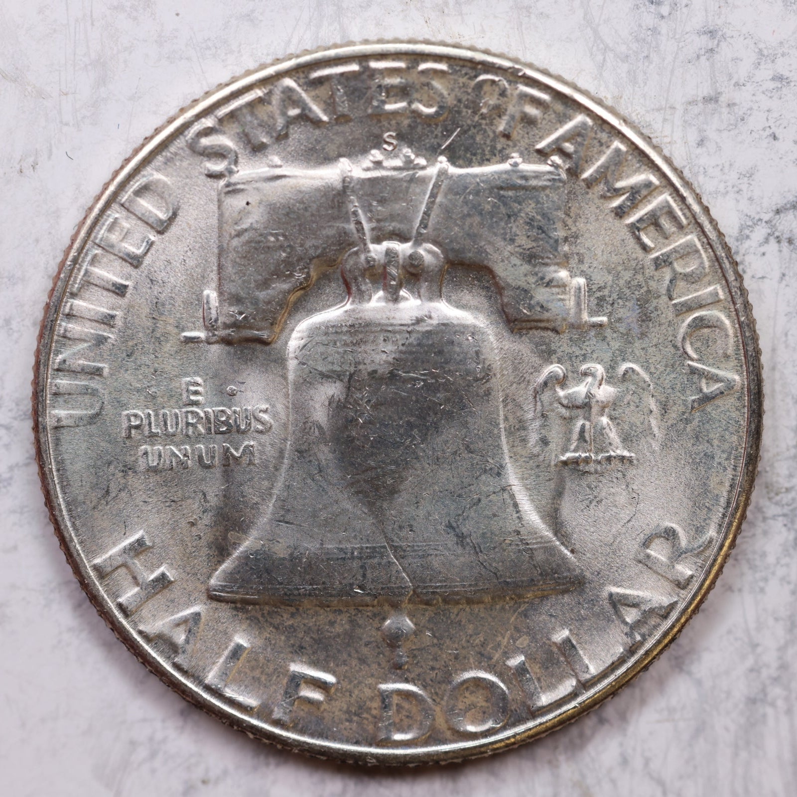 1954-S Franklin Half Dollar, Mint State Uncirculated Coin, Store #HR1274