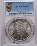 1887 Morgan Silver Dollar, Uncirculated, PCGS MS-62, Store SALE