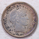 1906-S Barber Silver Dime., Very Fine+., Circulated Coin., Store