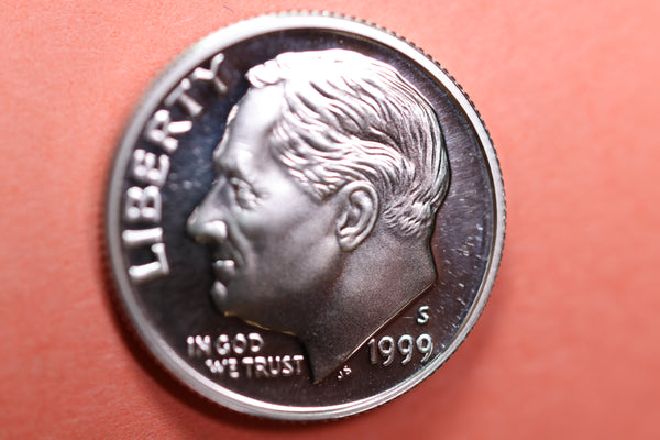 1999-S Proof Roosevelt Silver Dime, Affordable Uncirculated Coin, SALE #88173