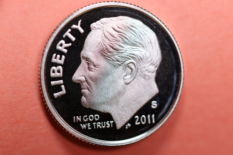 2011-S Proof Roosevelt Silver Dime, Affordable Uncirculated Coin, SALE