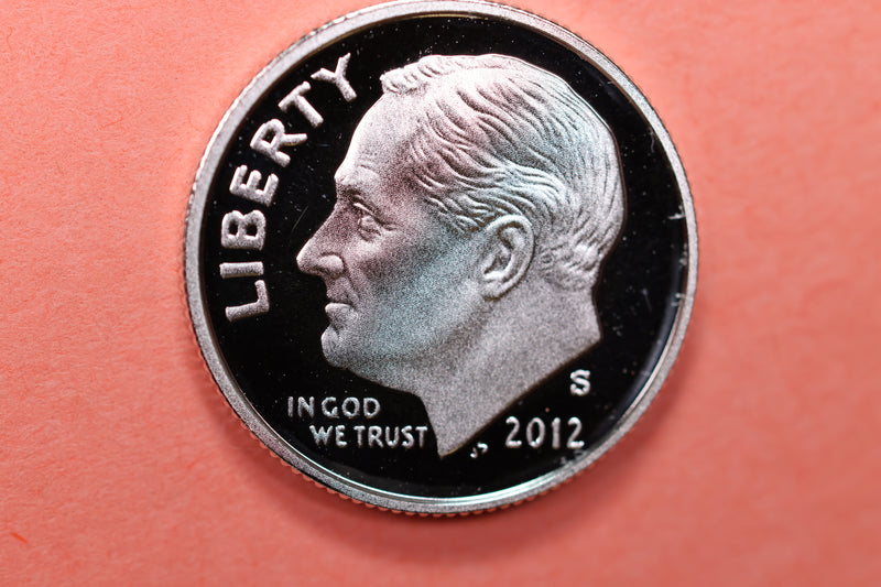 2012-S Proof Roosevelt Silver Dime, Affordable Uncirculated Coin, SALE