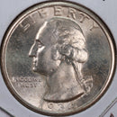 1934 Washington Silver Quarter, Mint State Uncirculated Coin, Store