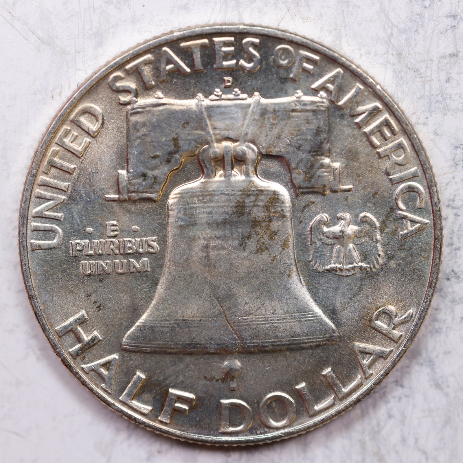 1957-D Franklin Half Dollar, Mint State Uncirculated Coin, Store #HR1281