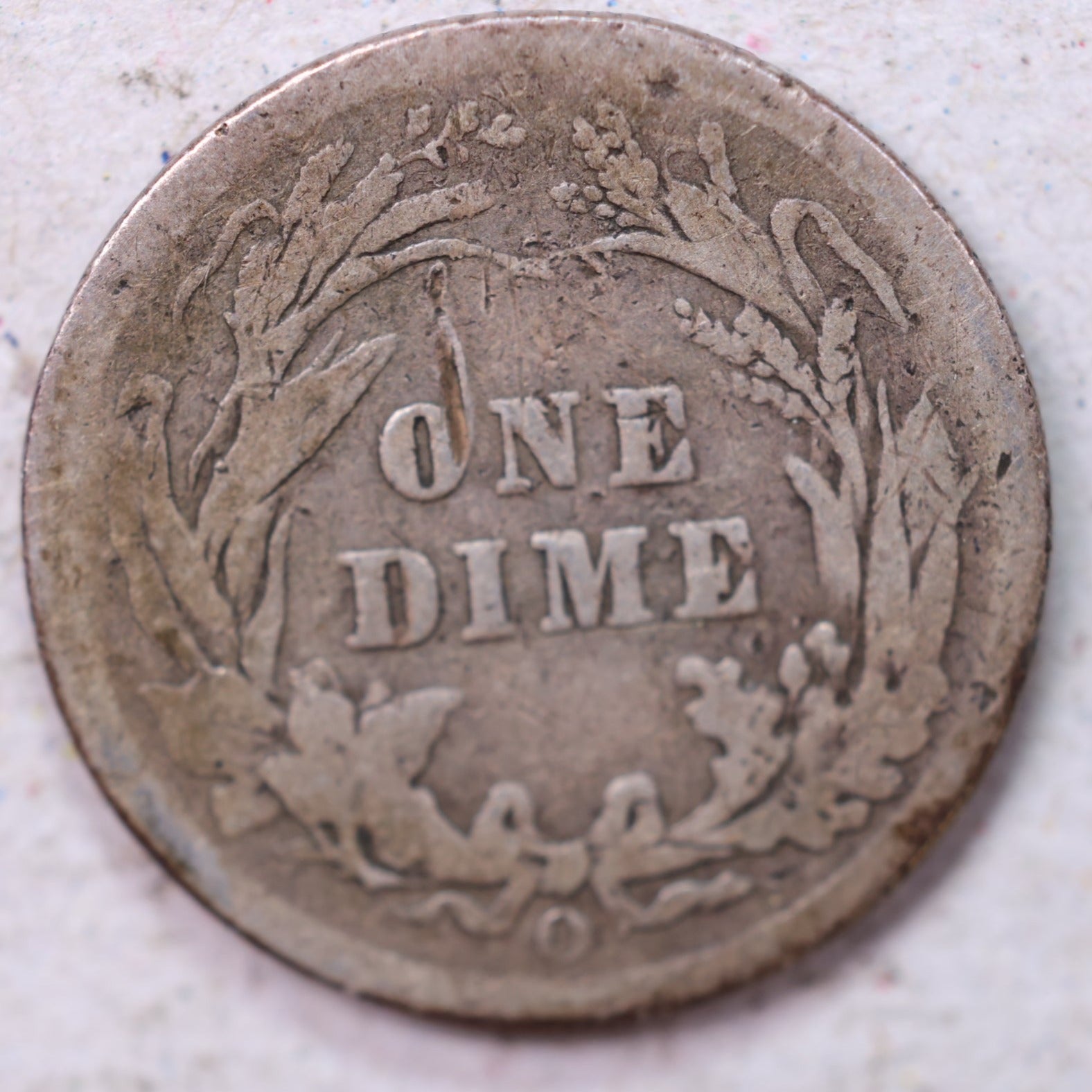 1908-D Barber Silver Dime., Good., Circulated Coin., Store #1309
