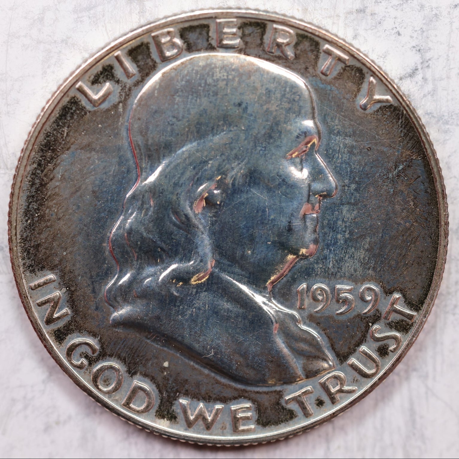 1959 Franklin Half Dollar, Proof Uncirculated Coin, Store #HR1286